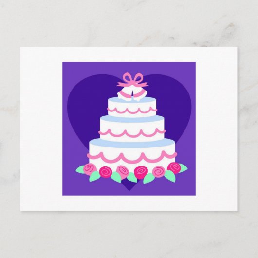 結婚式の招待 ポストカード (正面)