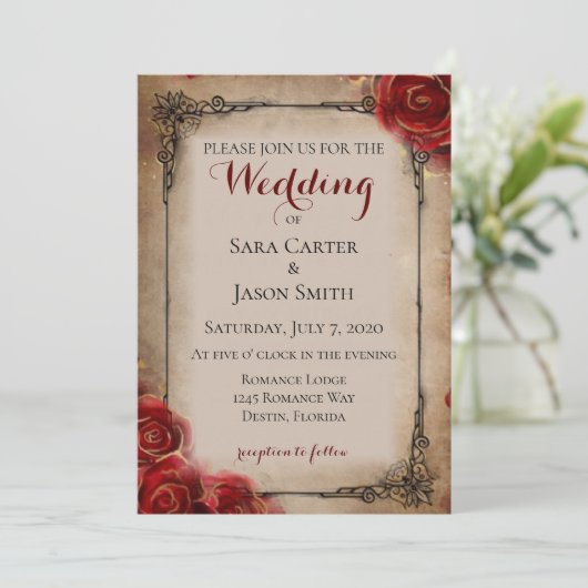 結婚式の招待 招待状 (スタンド正面)