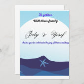 結婚式の招待 招待状 (正面/裏面)