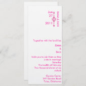 結婚式の招待 招待状 (正面/裏面)