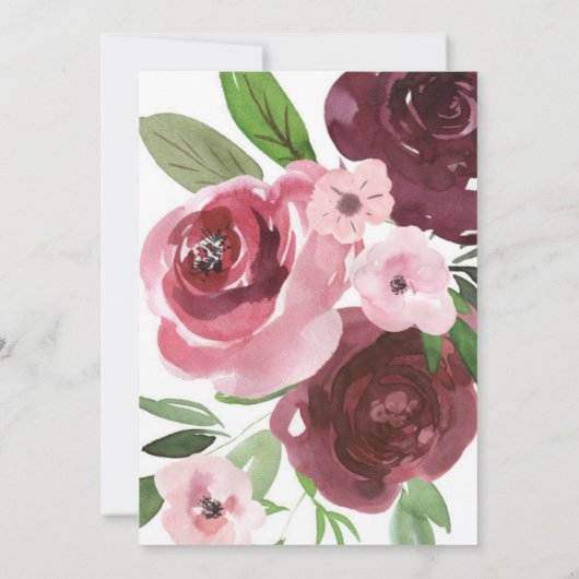 結婚式の招待 招待状 (裏面)