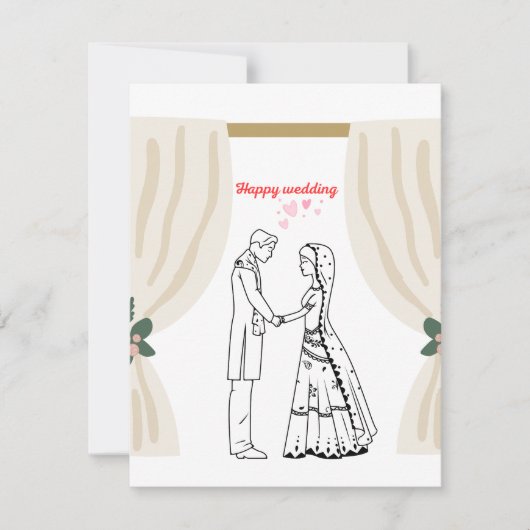 結婚式の招待 招待状 (正面)