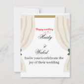 結婚式の招待 招待状 (裏面)