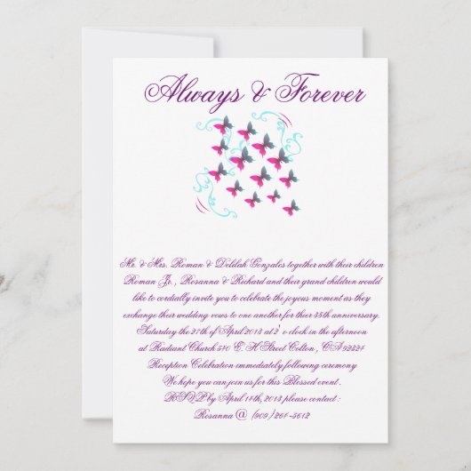 結婚式の招待 招待状 (正面)