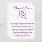 結婚式の招待 招待状 (正面/裏面)