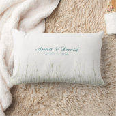 結婚式の指紋の花-枕 ランバークッション (ブランケット)