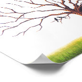 結婚式の指紋ゲストブック ポスター (角)