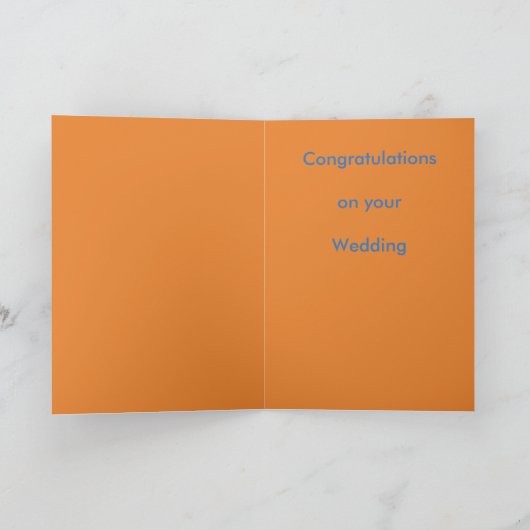 結婚式の挨拶状 カード (内部)