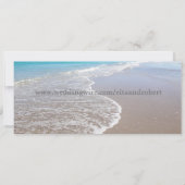 結婚式の搭乗券チケット - ハートの目的地 招待状 (裏面)