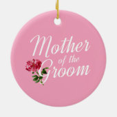 結婚式の新郎の母のカリグラフィー | オーナメント (裏面)