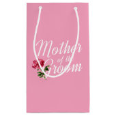 結婚式の新郎の母のカリグラフィー | ギフトバッグ (裏面)