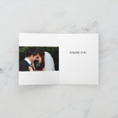 結婚式の新郎新婦への感謝カード サンキューカード (内部)