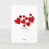 結婚式の日おめでとうバカラフルルーンカード カード (裏面)