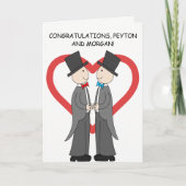 結婚式の日おめでとう描会 カード (正面)