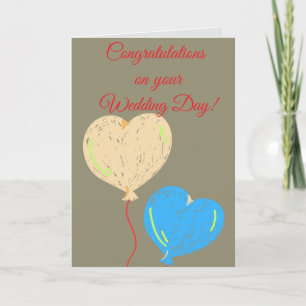 結婚式の日おめでとう カード