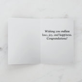 結婚式の日おめでとう カード (内部)