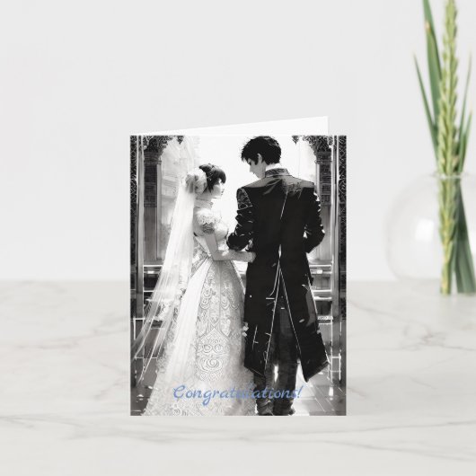 結婚式の日おめでとう カード (正面)