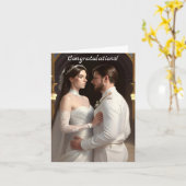 結婚式の日おめでとう カード (黄色い花)