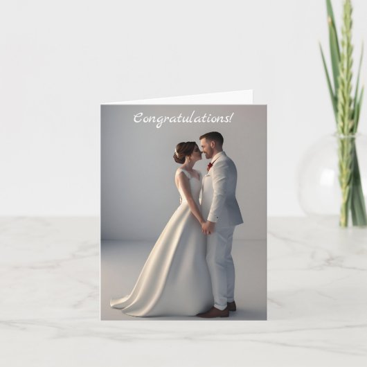 結婚式の日おめでとう カード (正面)