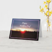 結婚式の日おめでとう！ カード (黄色い花)