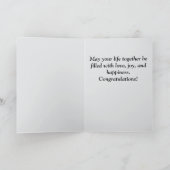 結婚式の日おめでとう カード (内部)