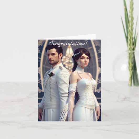 結婚式の日おめでとう カード (正面)