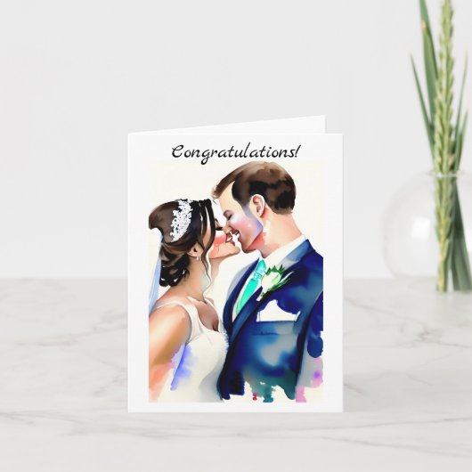 結婚式の日おめでとう カード (正面)