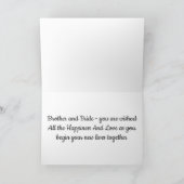 ***結婚式の日には、お兄様とお嫁さま***愛されます カード (内部)