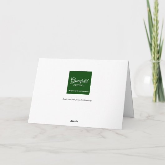 結婚式の日にカップルのために水の色ピンクの花 カード (裏面)