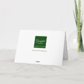 結婚式の日にカップルのために水の色ピンクの花 カード (裏面)