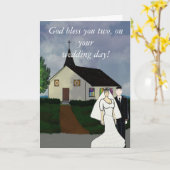 結婚式の日にカード カード (黄色い花)