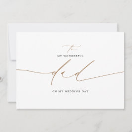 結婚式の日にパパにエレガント