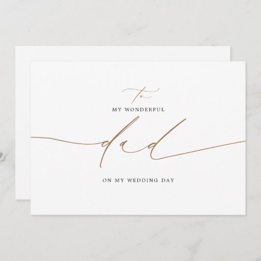 結婚式の日にパパにエレガント (正面/裏面)