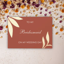 結婚式の日にブライドメイドにタイムレスなフローラ