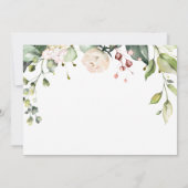 結婚式の日に両親へ ホワイトローズを カード (裏面)