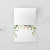 結婚式の日に両親へ　白いバラ カード (内部)