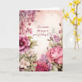 結婚式の日に二人ともお願い カード (黄色い花)