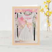 結婚式の日に夫から花嫁をする カード (黄色い花)