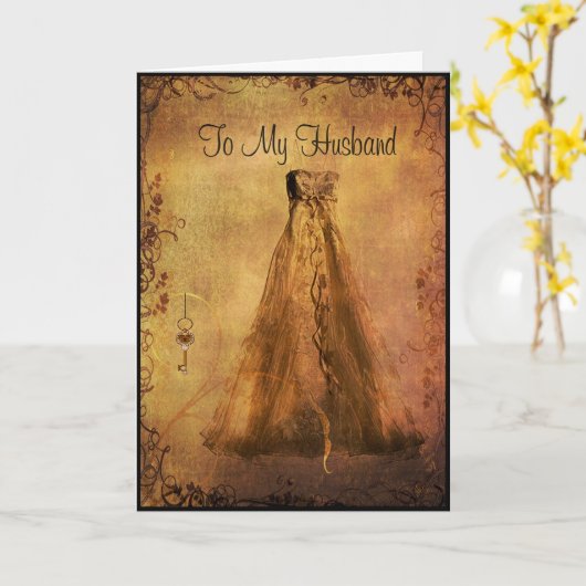 結婚式の日に夫に カード (黄色い花)