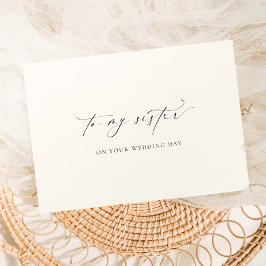 結婚式の日に妹にレズミヤを カード