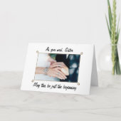 結婚式の日に妹に カード (正面)