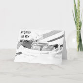 結婚式の日に姉と新しい夫 カード (正面)