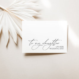 「結婚式の日に娘に」メッセージカード