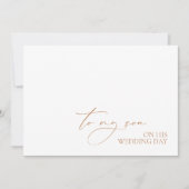 「結婚式の日に息子に」メッセージカード (正面)