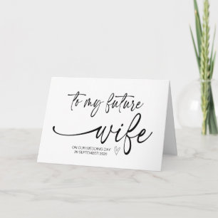 結婚式の日に新郎から私の将来の妻にCa カード