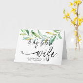 結婚式の日に新郎から私の将来の妻にCa カード (黄色い花)