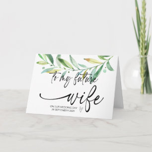 結婚式の日に新郎から私の将来の妻にCa カード