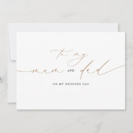 結婚式の日に母とパパにエレガント