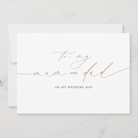 結婚式の日に母とパパにエレガント (正面)