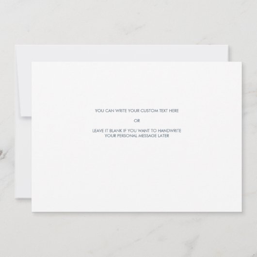 結婚式の日に母にタイムレスフローラ 招待状 (裏面)